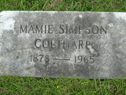 Mamie <I>Simpson</I> Coltharp 