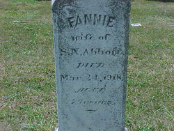Frances Elizabeth “Fannie” <I>Grove</I> Abbott 