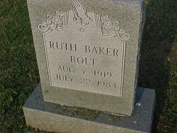 Ruth Isabell <I>Baker</I> Bolt 