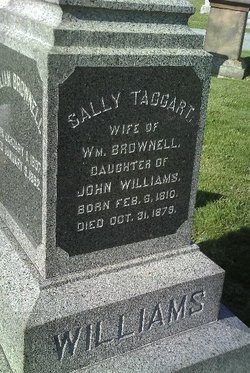 Sally Taggart <I>Williams</I> Brownell 