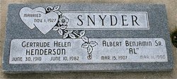Gertrude Helen <I>Henderson</I> Snyder 