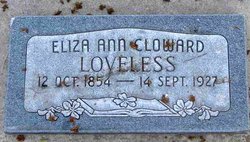 Eliza Ann <I>Cloward</I> Loveless 