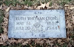 Ruth <I>Whitman</I> Lyons 