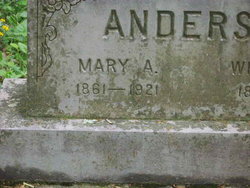 Mary Ann <I>Hacker</I> Anderson 