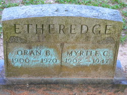 Myrtle Murtie Claire <I>Dewees</I> Etheredge 