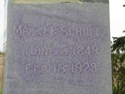 Fredericka “Mrs. J.F. Schultz” <I>Eldenborg</I> Schultz 