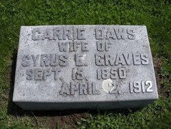 Carrie E <I>(Daws)</I> Graves 