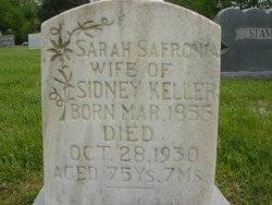 Sarah Safronia <I>Barlow</I> Keller 