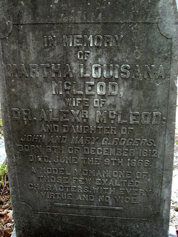 Martha Louisiana <I>Rogers</I> McLeod 