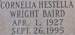Cornelia Hestella <I>Wright</I> Baird 