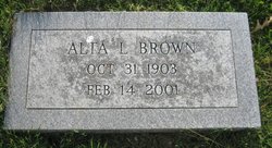 Alta Lucille <I>Ward</I> Brown 