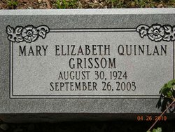Mary Elizabeth <I>Quinlan</I> Grissom 