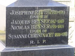 Josephine <I>Reuter</I> Beyser 