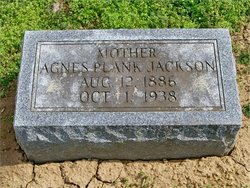 Ann Ruth “Agnes” <I>Plank</I> Jackson 