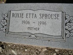 Roxie Etta <I>Pruett</I> Sprouse 