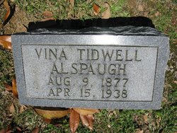 Vina Kansas <I>Tidwell</I> Alspaugh 