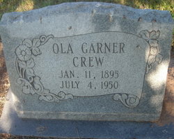 Mary Ola <I>Garner</I> Crew 