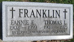 Frances Etta “Fannie” <I>Sears</I> Franklin 