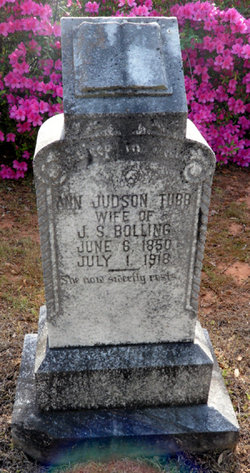Ann Judson <I>Tubb</I> Bolling 