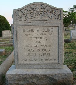 Irene <I>Whitworth</I> Kline 