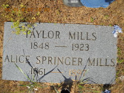 Alice C. <I>Springer</I> Mills 