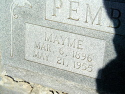 Mary Jane “Mayme” <I>Stephens</I> Pemberton 