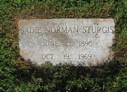Sadie <I>Norman</I> Sturgis 