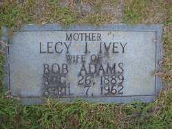 Lecy I. <I>Ivey</I> Adams 