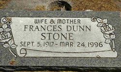 Frances <I>Dunn</I> Stone 