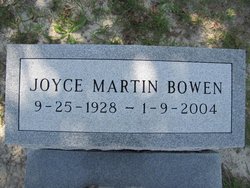 Joyce <I>Martin</I> Bowen 