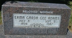 Erma Garda <I>Gee</I> Adams 