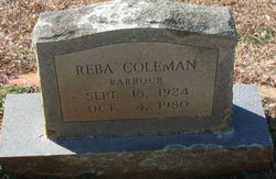 Reba Rae <I>Coleman</I> Barbour 