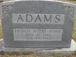 Betsy Frances <I>Weeks</I> Adams 