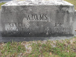 Sallie Carroll <I>Adams</I> Adams 