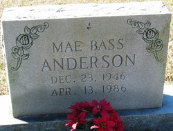 Mae <I>Bass</I> Anderson 