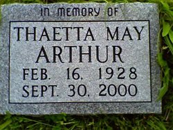 Thaetta May <I>Stephenson</I> Arthur 