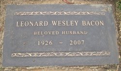 Leonard Wesley Bacon 