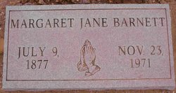 Margaret Jane “Maggie” <I>Reynolds</I> Barnett 