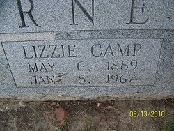 Mary Elizabeth “Lizzie” <I>Camp</I> Arney 