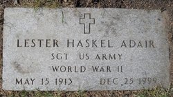 Sgt Lester Haskel Adair 