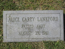 Alice Helen <I>Carey</I> Lankford 