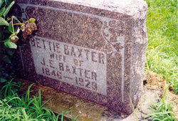 Elizabeth “Bettie” <I>Gerard</I> Baxter 