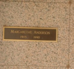 Margarethe <I>Meyer</I> Anderson 