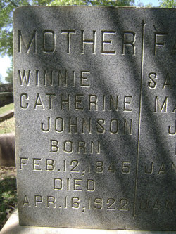 Winnie Catherine <I>Kitchens</I> Johnson 