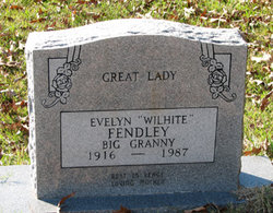 Evelyn Darkis “Big Granny” <I>Wilhite</I> Fendley 