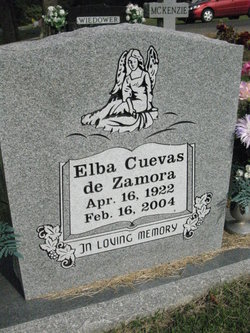 Elba Javiera <I>Cuevas</I> de Zamora 