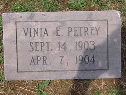 Vivian E “Vinia” Petrey 