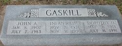 Infant Daughter Gaskill 
