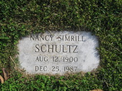 Nancy Miller <I>Simrill</I> Shultz 