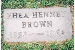 Rhea Vernon <I>Hennen</I> Brown 